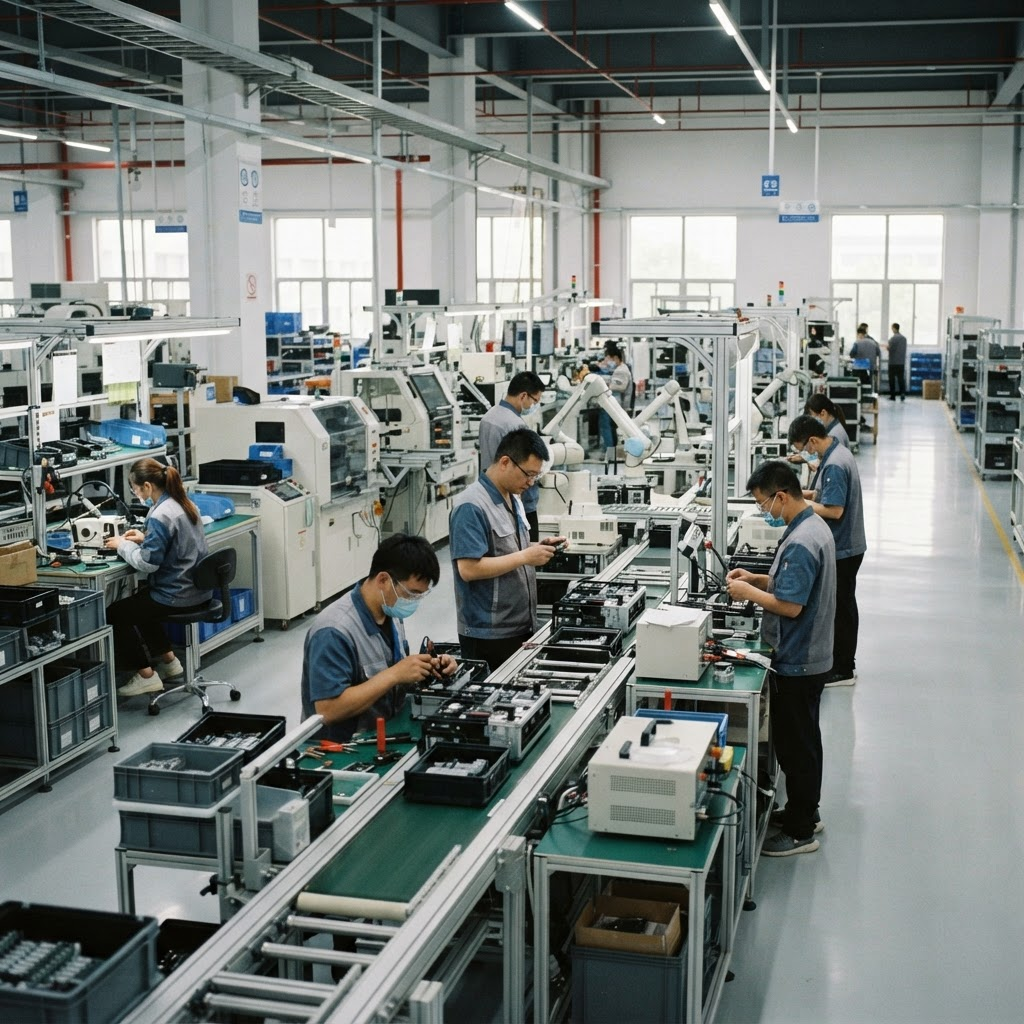 Inside a modern Chinese manufacturing factory